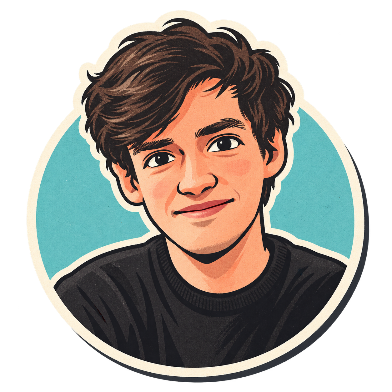 Cartoon portrait of Enis