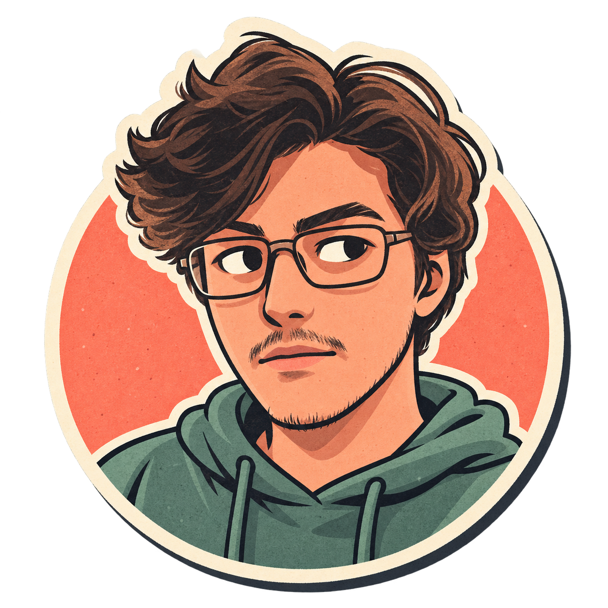 Cartoon portrait of Furkan